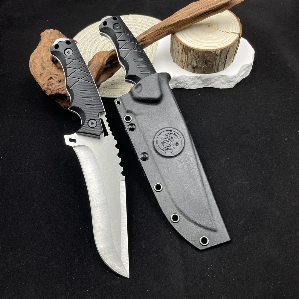 

Pocket Knife High Hardness 9CR18MOV Blade Nylon Fiber Handles Fixed blade knife Camping EDC survival Knife portable BBQ Tools