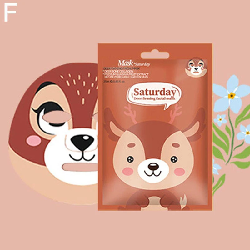 Cute Facial Mask Moisturizing Hydrating Mask Deep Moisturizing Tender Skin Mask Dog Panda Pig Animal Mask For Skin Care Supplies