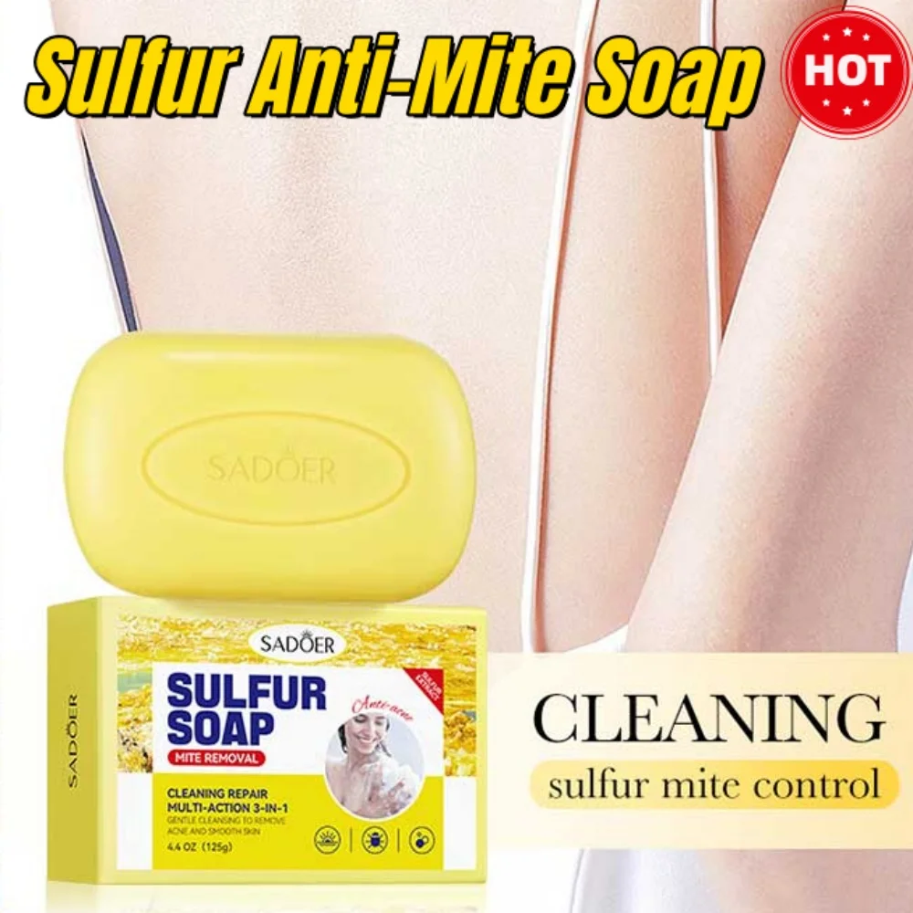 

Sulfur Soap Oil-control Acne Treatment Psoriasis Seborrhea Eczema Anti Fungus Bath Healthy Soaps Shampoo Cleansing Soap New