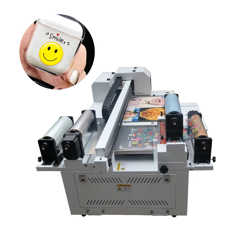 60*90cm uv dtf printer for home use indoor outdoor xop600 i1600 i3200 printhead uv roll to roll flatbed printer for woodiness