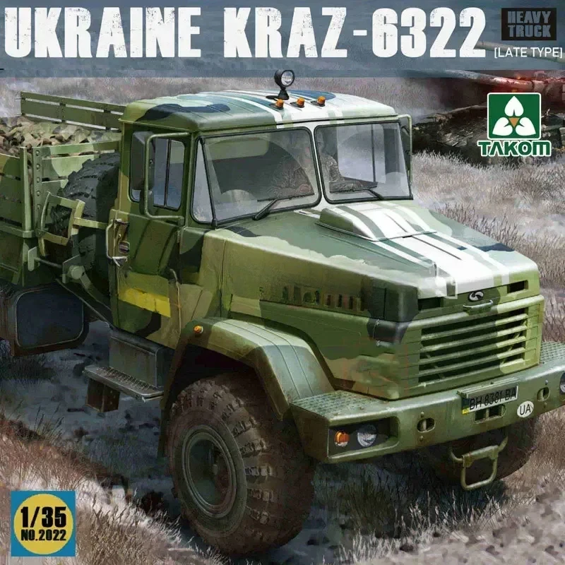 

МОДЕЛЬ TAKOM 1/35, сборная пластиковая модель, комплект 2022, Украина KRAZ-6322, тяжелый грузовик, поздний