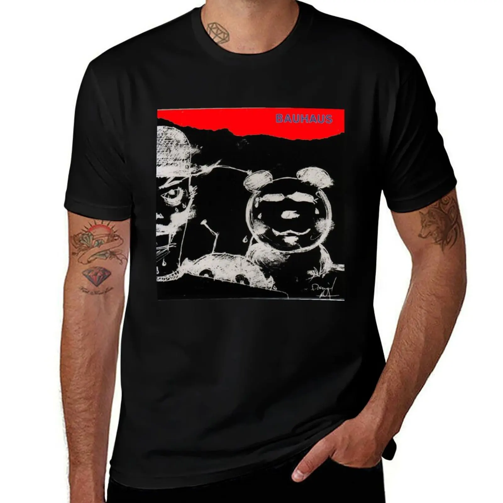 

bauhaus band - cover album T-Shirt Daily Casual Short Sleeve Tee Shirt
