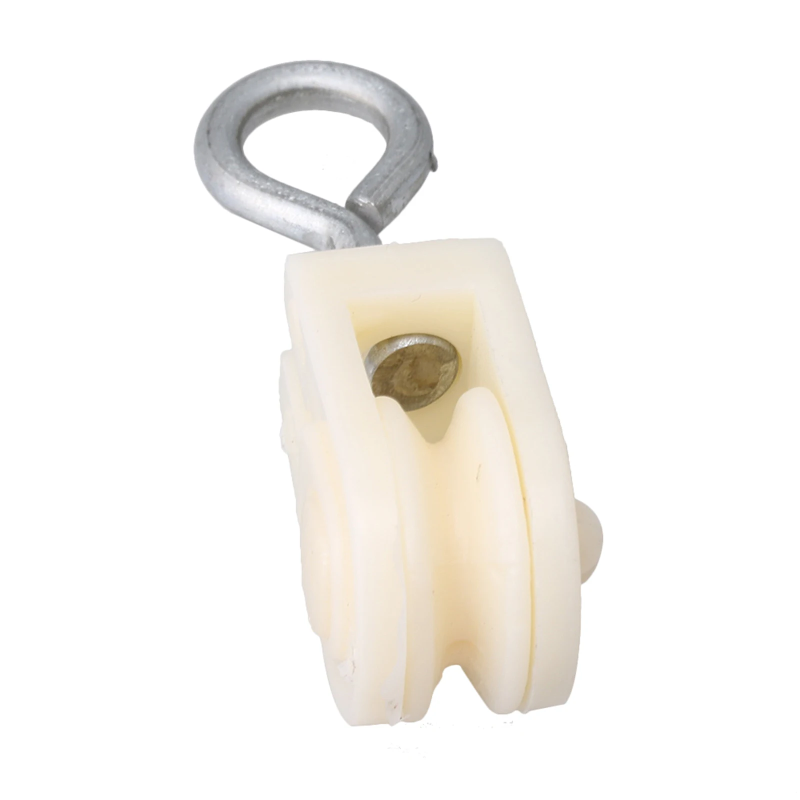 Chicken Duck Poultry Farms Plastic White 8mm Single Sheave Pulley Pack of 10