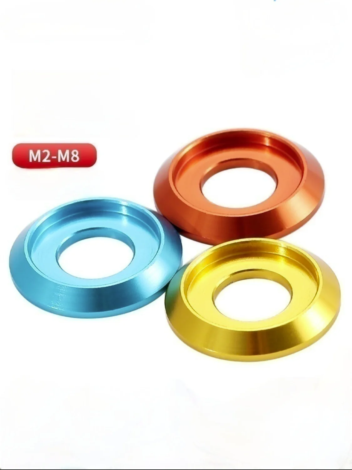 Rondelle a testa semicircolare colorate Distanziatori modello M2 M2.5 M3 M4 M5 M6 M8 adatti per auto, barche, macchinari e vari mobili