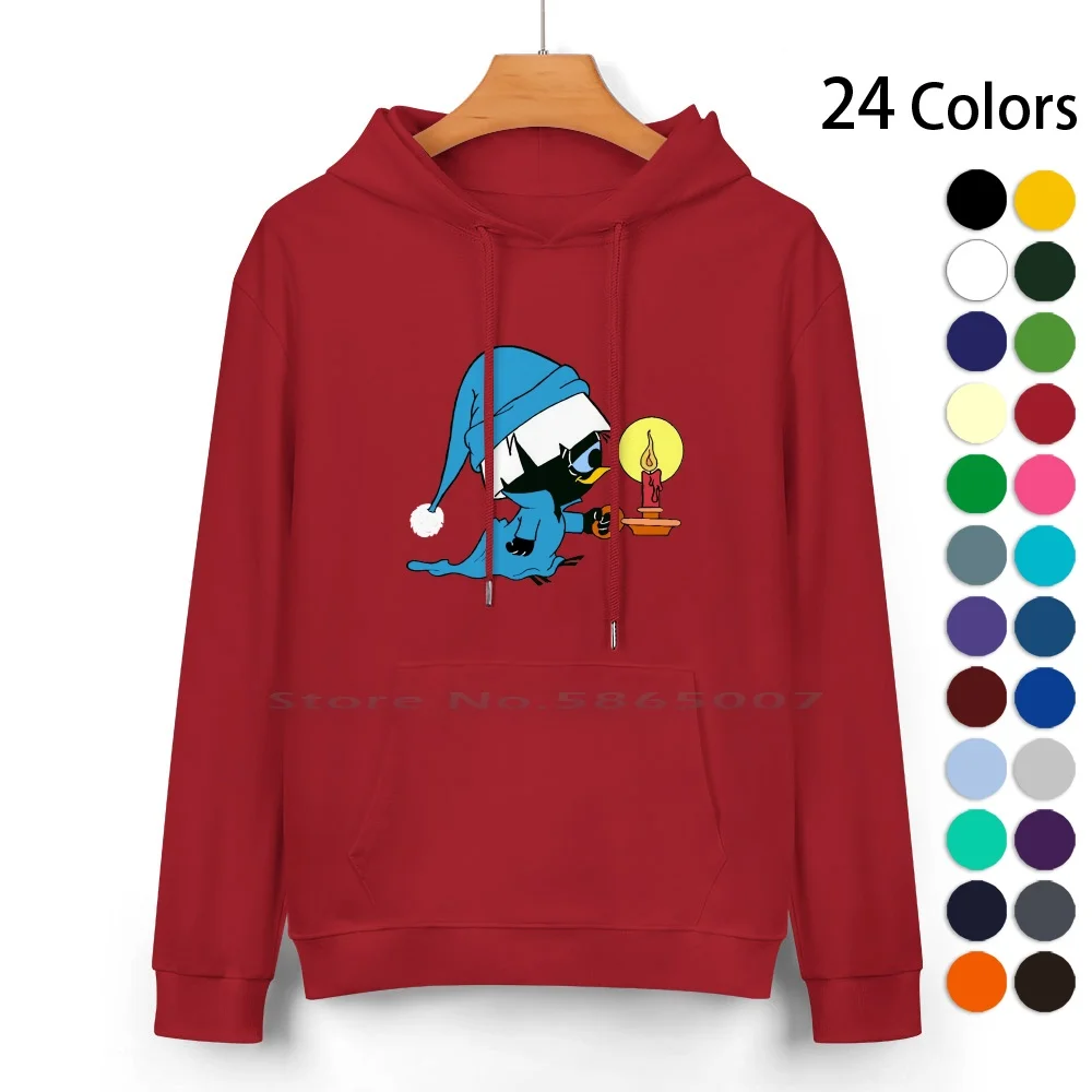 Calimero At Night Pure Cotton Hoodie Sweater 24 Colors Calimero Lamp Candle Night Sleepwalker To Sleep Its An Injustice Anime