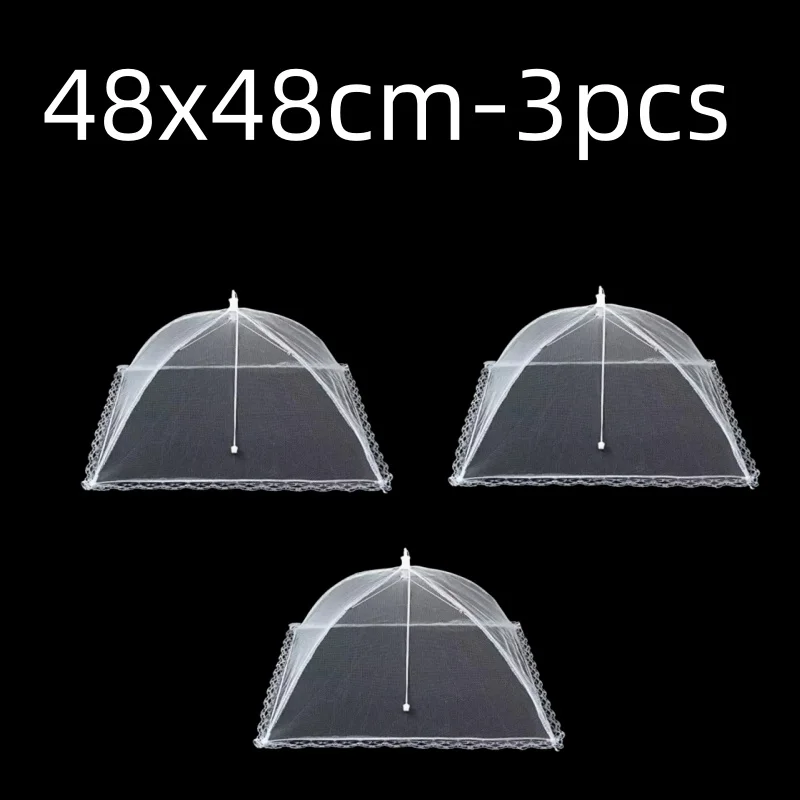 Faltbare Lebensmittel Mesh Abdeckung Fly Anti Moskito Pop-Up Lebensmittel Abdeckung Regenschirm Mahlzeit Gemüse Obst Atmungsaktive Abdeckung Küche Zubehör