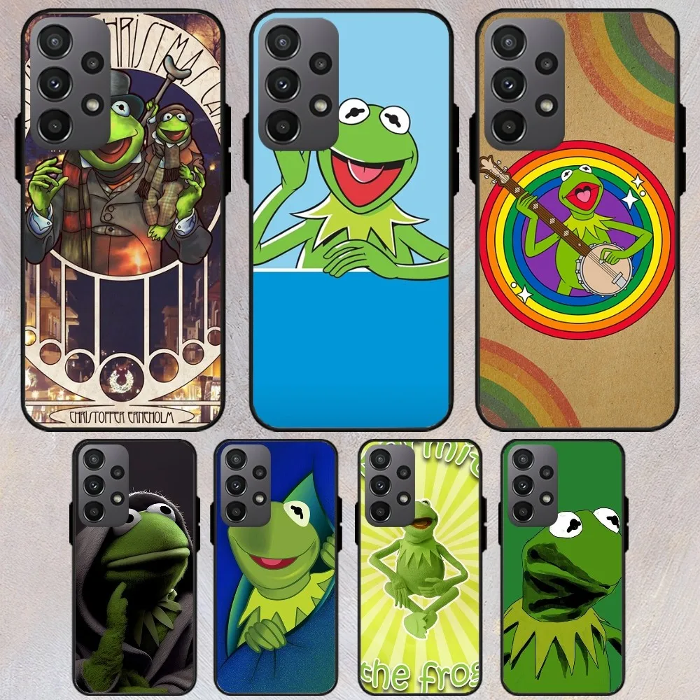 MINISO Disney kermit The Frog Phone Case For Samsung Galaxy S22 S23 S24 S30 Note 20 10 Plus Lite FE ULTRA Shell