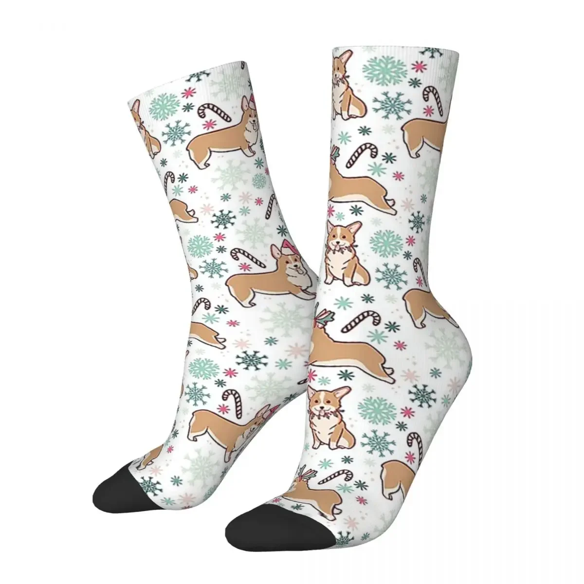 

Corgi Christmas Socks Harajuku High Quality Stockings All Season Long Socks Accessories for Unisex Birthday Present