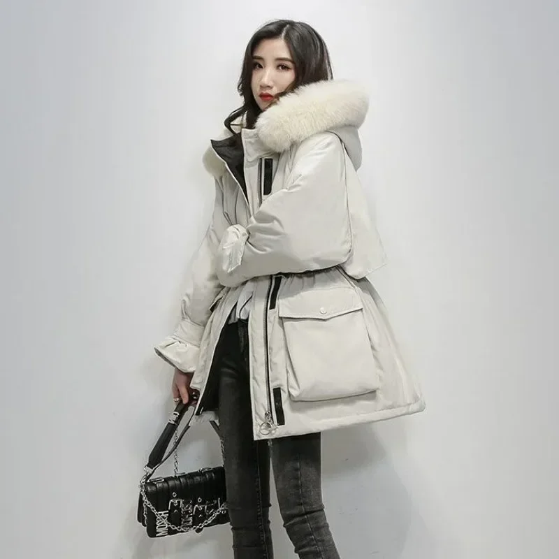 Padding Grey Trench Long Woman Coat Jackets for Women  Windbreaker Hoodie Parka Quilted Padded Overcoat