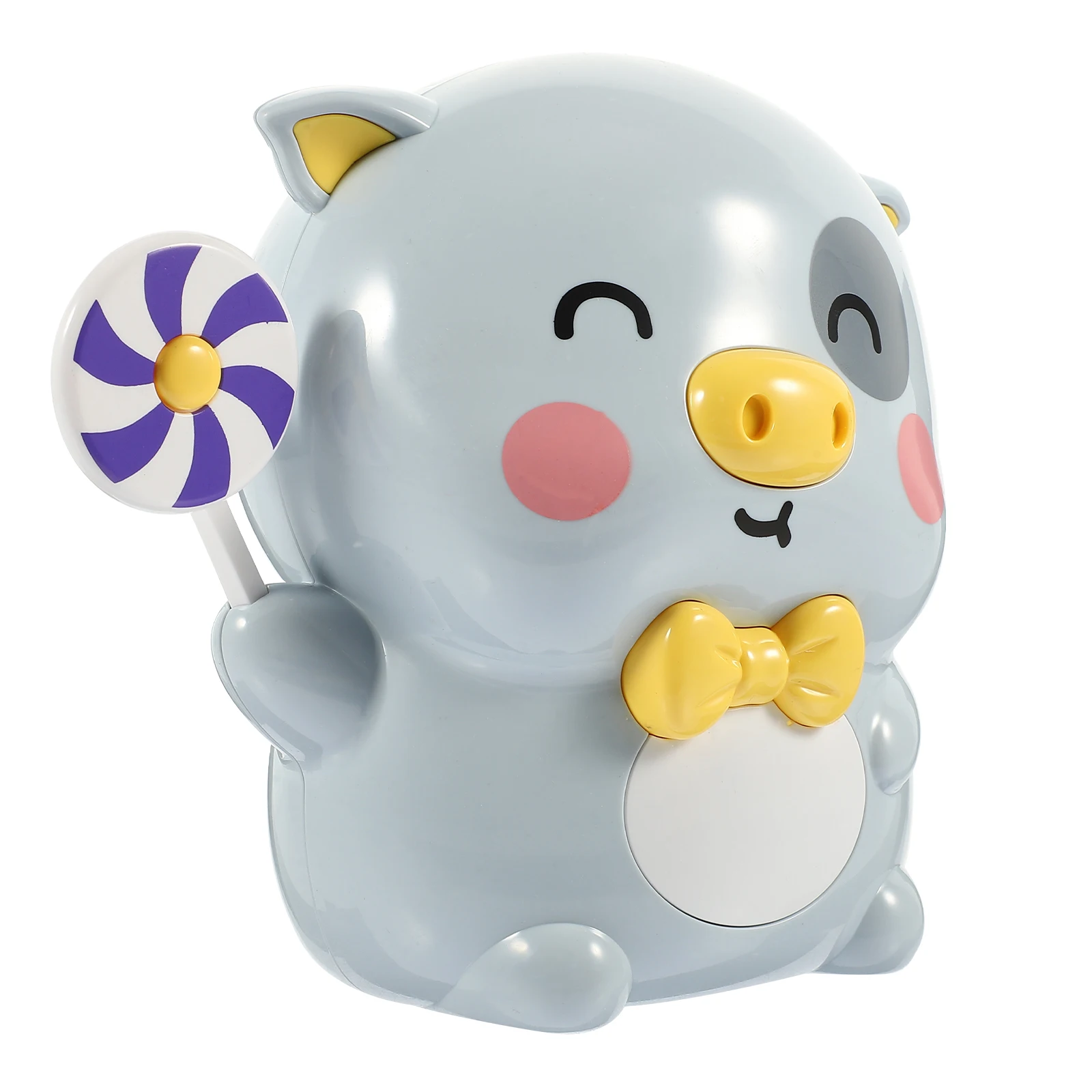 1pc Schattige Mooie Abs Cartoon Varken Munt Bank Lollipop Sleutel Geldbesparende Pot Desktop Decoratie Voor Kinderen Verjaardag Kerstcadeau