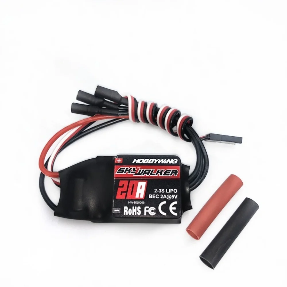 RC FATJAY Hobbywing SkyWalker-20A-V2 ESC 20A 2-3S borstelloze elektronische snelheidsregelaar voor RC-vliegtuigen