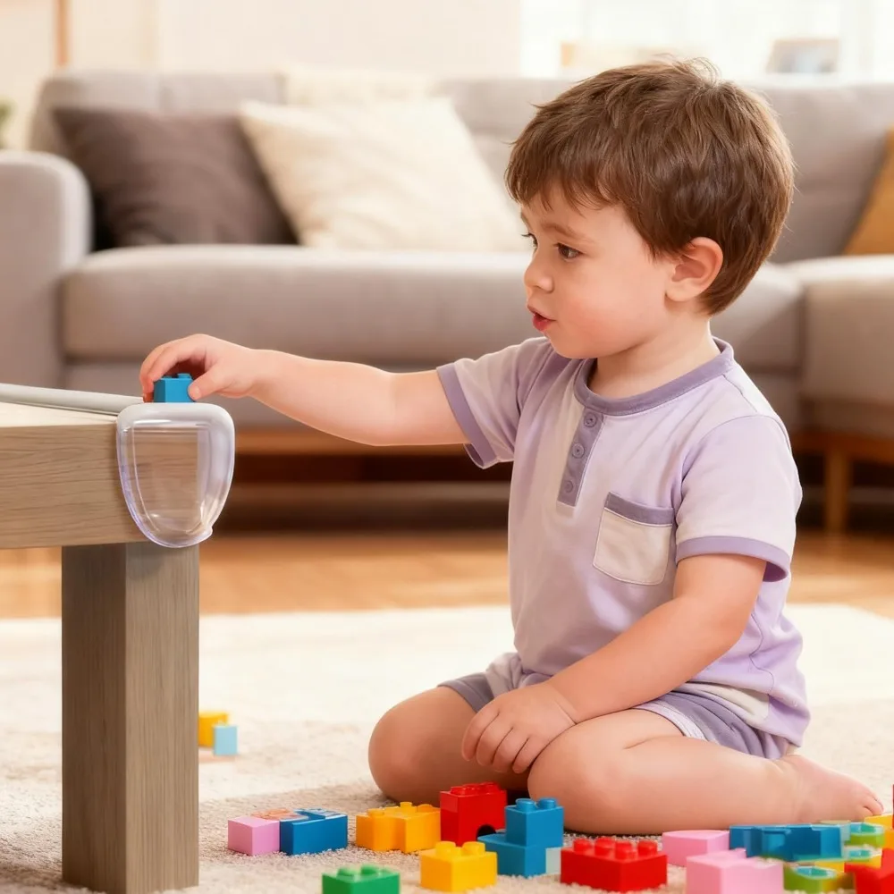 Children Table Corner Edge Protection Silicone Kids Proofing Baby Safety Soft Transparent Anti Collision Protector Cover