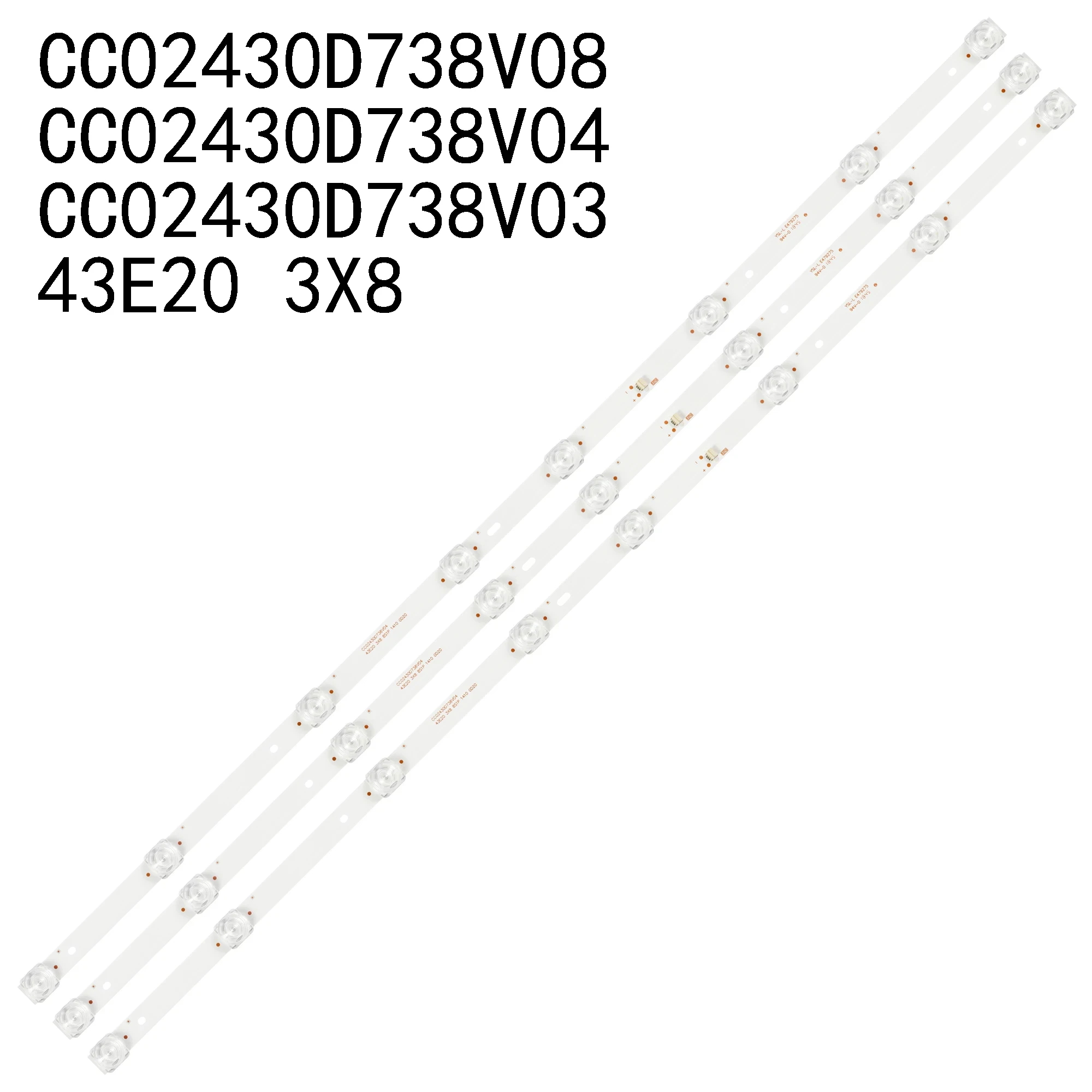 Tira de LED para 43ZTFS17 TI4311DLEDDS 43FS112X 43FSY112X 43FT102X STV-LC43ST3000F LE LED43ST282T2 LELED43ST282T2 LE LED43FS282T2