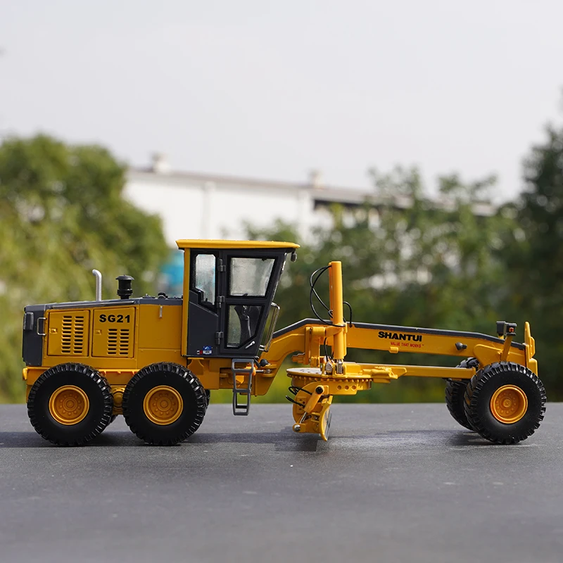 1:35 Original Mountain Push SG21-3 Grader, Mountain Push Grader Model Mechanical Engineering Vehicle Alloy Model