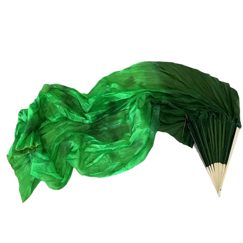 hand-tie-dye-art-fan-veil-2pcs-peacock-belly-dance-silk-veil-stage-performance-show-competition-practice-props-costume-accessory