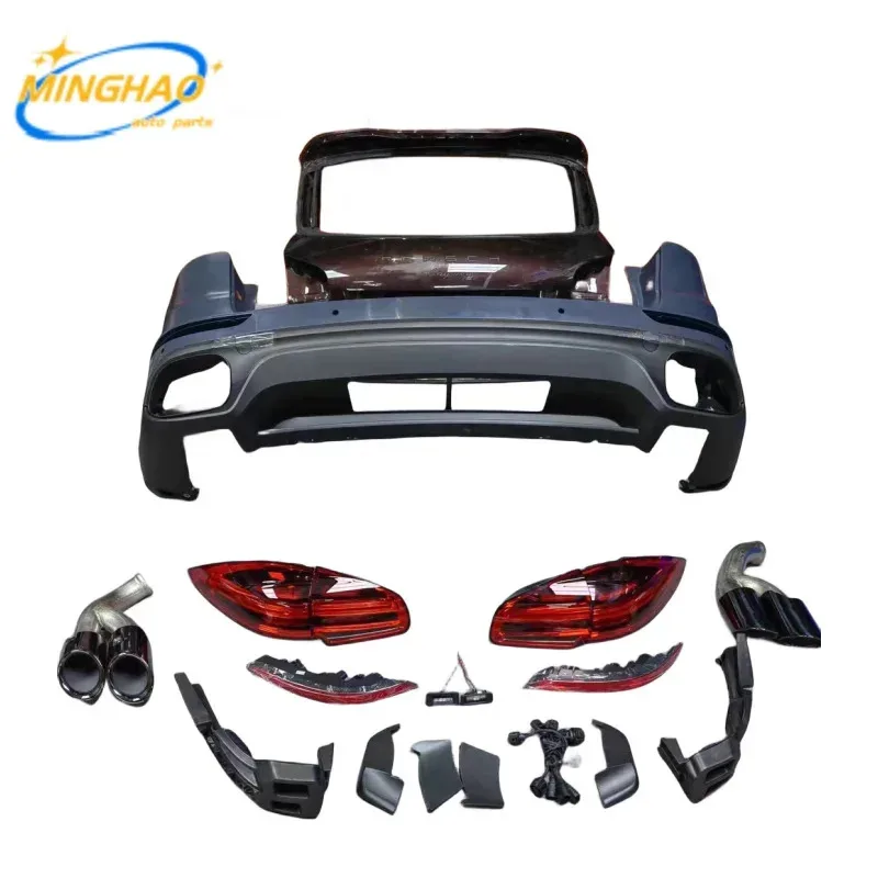 Newest For   Cayenne Quality Front Rear Bumper Assemb Grille Radar Fender Radiator Engine Cover-Plasti