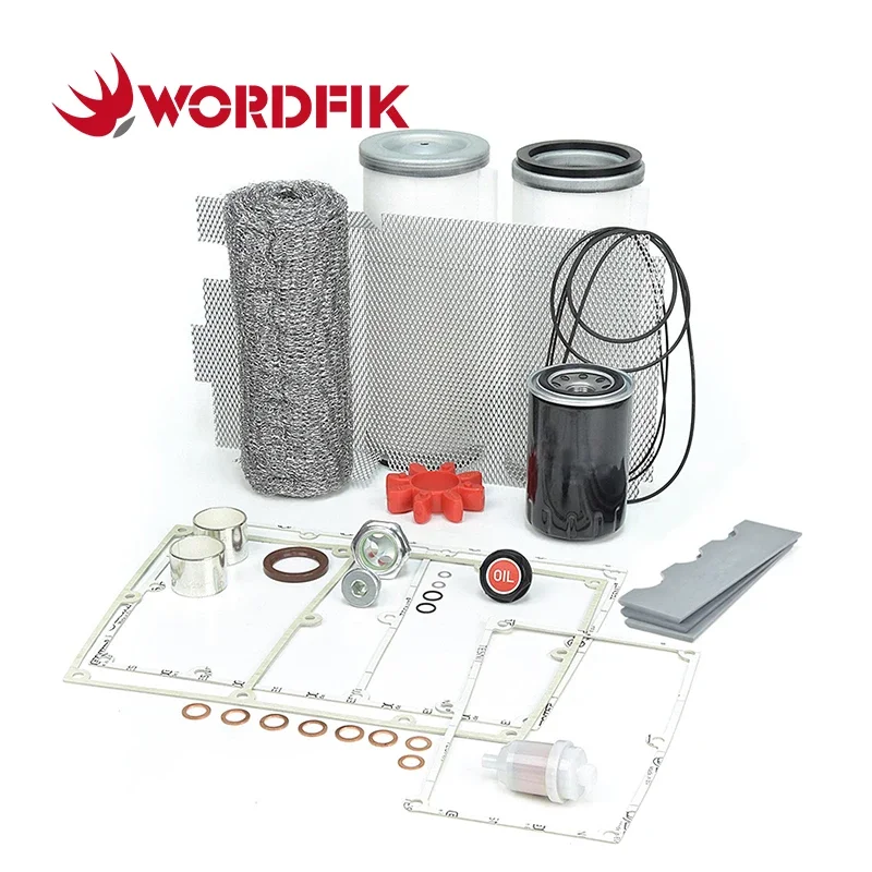 Wordfik Brand Maintenance Repair Kits 56630254400 Filters Gaskets Vanes Seals for Vacuum Pump U5.166 U5.201