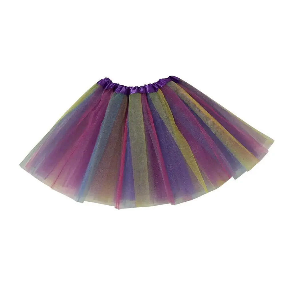 Princess Petticoat Fancy Dress Birthday Party Ballet Dance Tutu Dress 3 Layers Girls