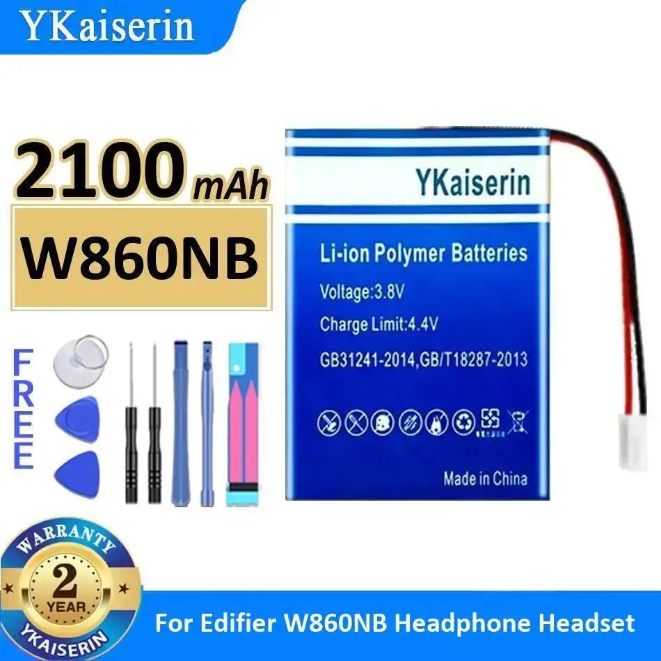 

2100 мАч Беспроводная Bluetooth-гарнитура с шумоподавлением для Edifier W860NB Надежный источник питания