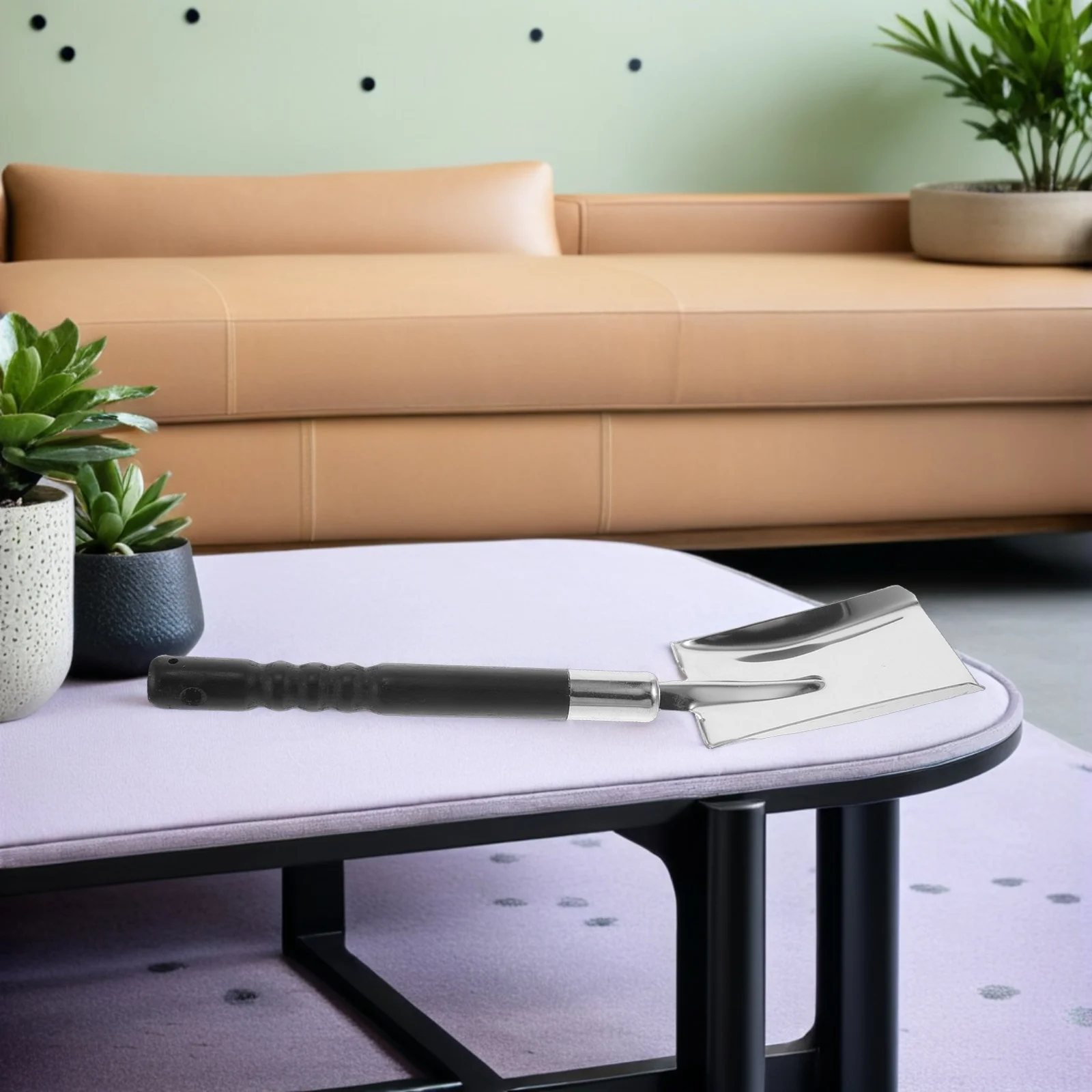 벽난로 삽 두꺼운 스테인리스 숯삽 인체공학적 손잡이 바베큐 그릴 화덕 재 청소 눈 정원 도구