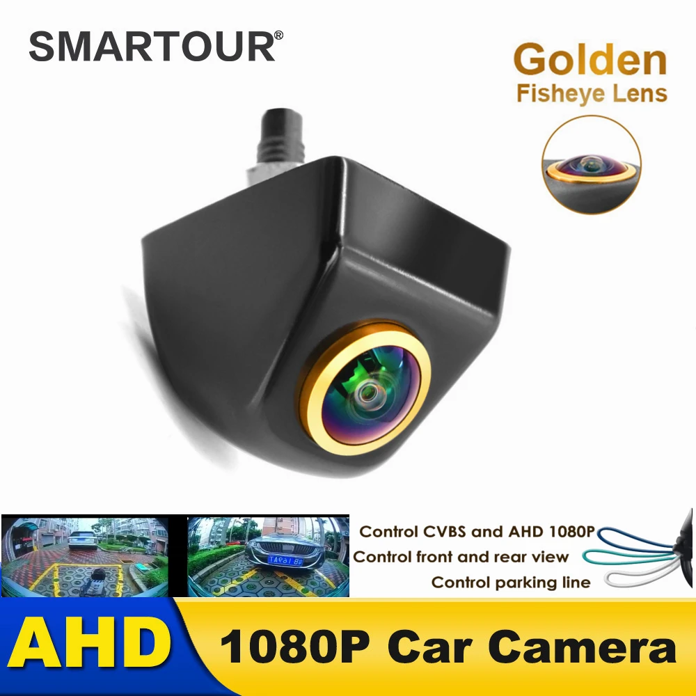 

180 Degree Starlight Night Vision CCD Fisheye Lens Car Reverse Backup Rear View Camera For Vehicle Monitor Android DVD