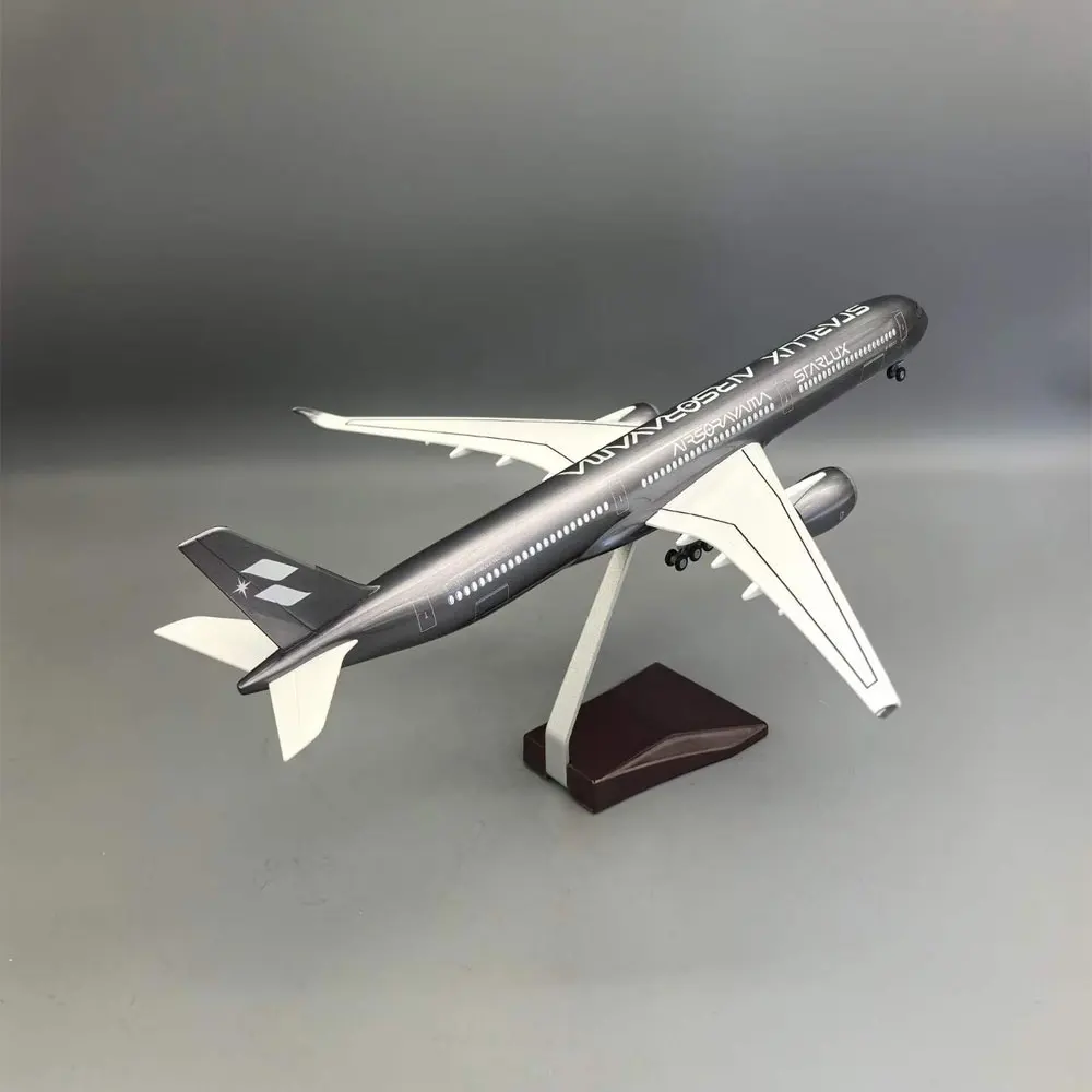47cm A350-1000 Starlux Airways Resin Plane Model Diecast Airplanes With Base Landing Gear For Aviation Souvenir Home Decoration
