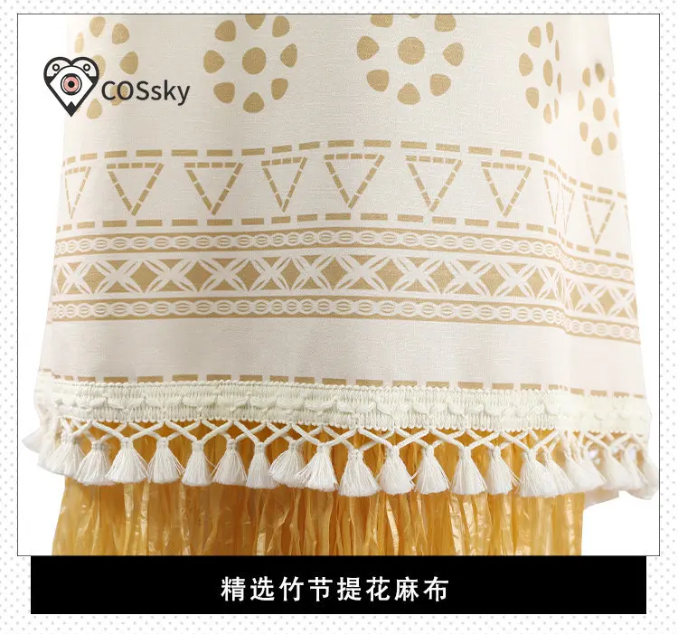 

Adult Princess Vaiana Moana Cosplay Costume Dress with Necklace Wig Women Girls Halloween Party Movie Moana Dress Full Set
