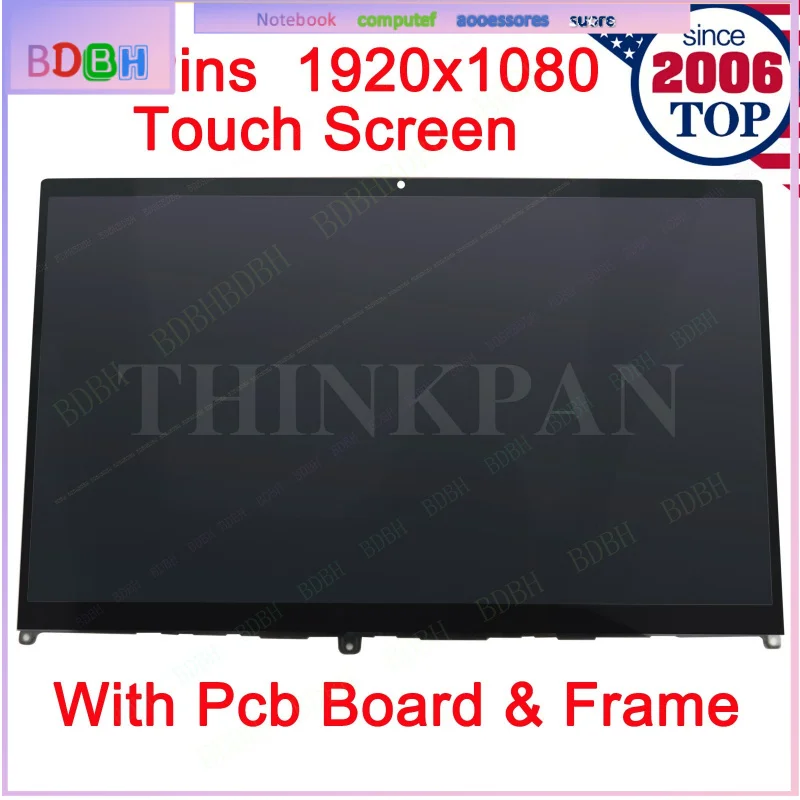 LCD Display Touch Screen LP140WF9 SPH2 for For For Lenovo Ideapad Flex 5-14IIL05 81X1