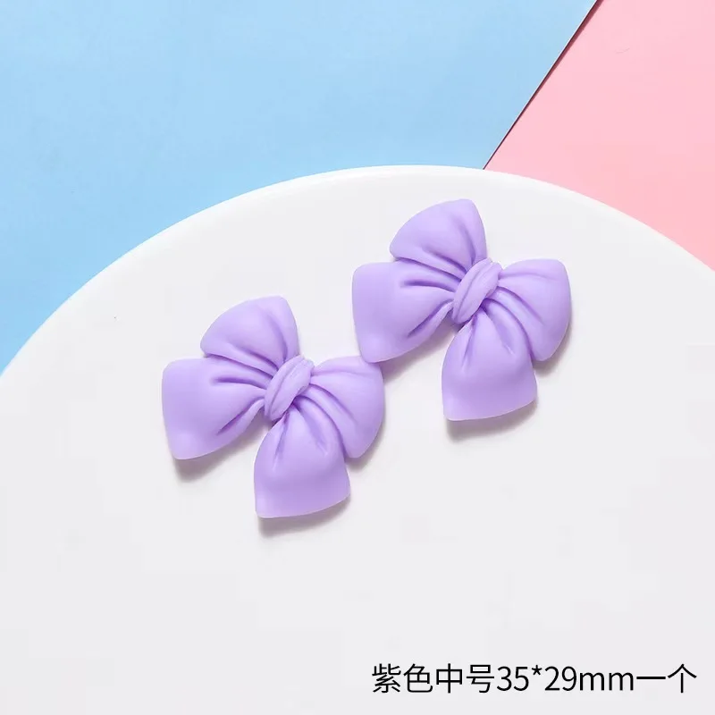 10pcs Colored Ribbon Resin Bow Nail Charm Parts 3D Nail Art Decoration Accessories Supplies for  DIY Manicure Design