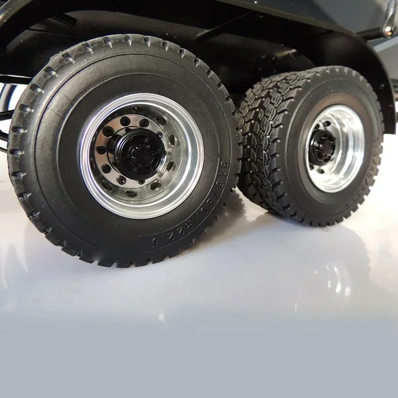 Mozzo ruota posteriore stretto con simulazione in metallo scala 1:14 2 pezzi per camion Tamiya RC SCANIA 770S R620 VOLVO BENZ Arocs MAN TGX Car