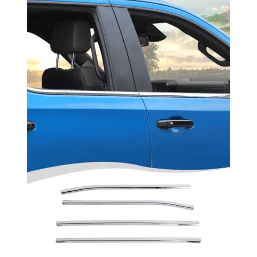 

Lower Window Trim Cover Molding Window Bottom Outer Frame Strip Compatible with Chevrolet Silverado GMC Sierra 2019-2025 Exteri