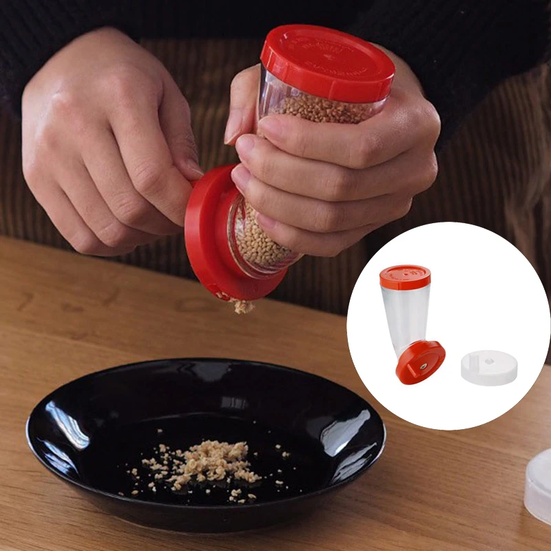 

Ручная шлифовальная бутылка для кунжута, ручная шлифовальная машина с крышкой, мельница для кунжутного зерна в японском стиле, мельница для специй, кухонные инструменты