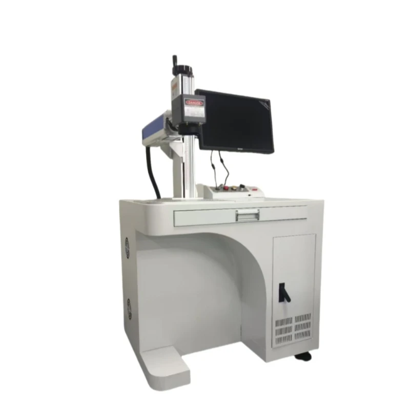 Stainless steel engraving coding machine Engraving machine Optical fiber desktop coding machine