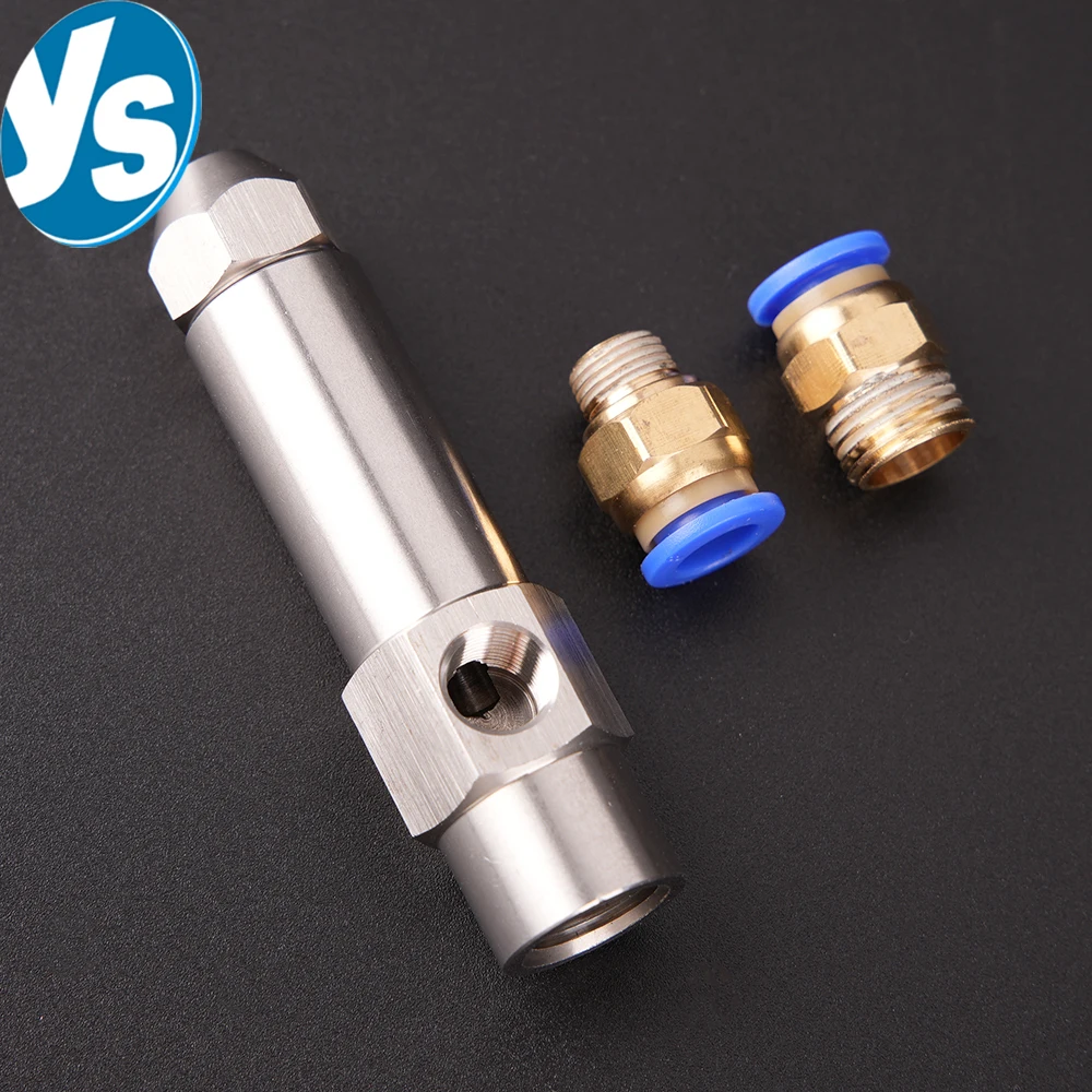 Stainless Steel Waste Oil Burner Nozzle with Fitting Siphon Cone Injection Nozzle Diesel Heavy Oil Nozzle Air Atomizing Sprayer