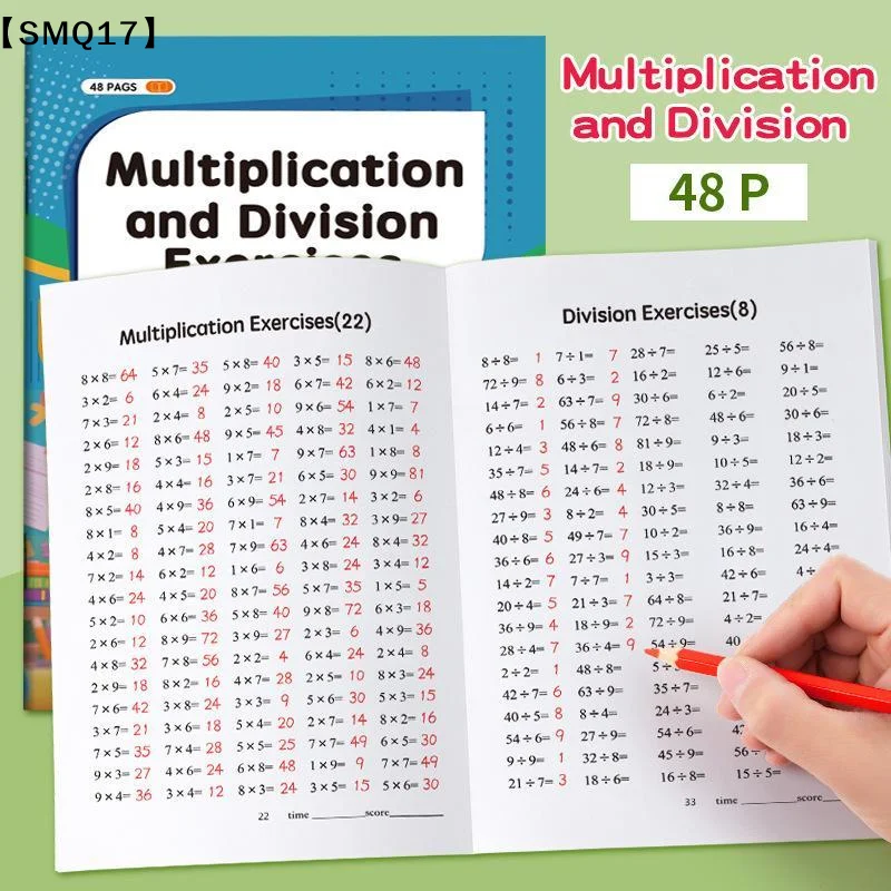Multiplication And Division Workbook Math Practice Book Boost Calculation Skills Educational Tool For Brain Development【SMQ】 view 4