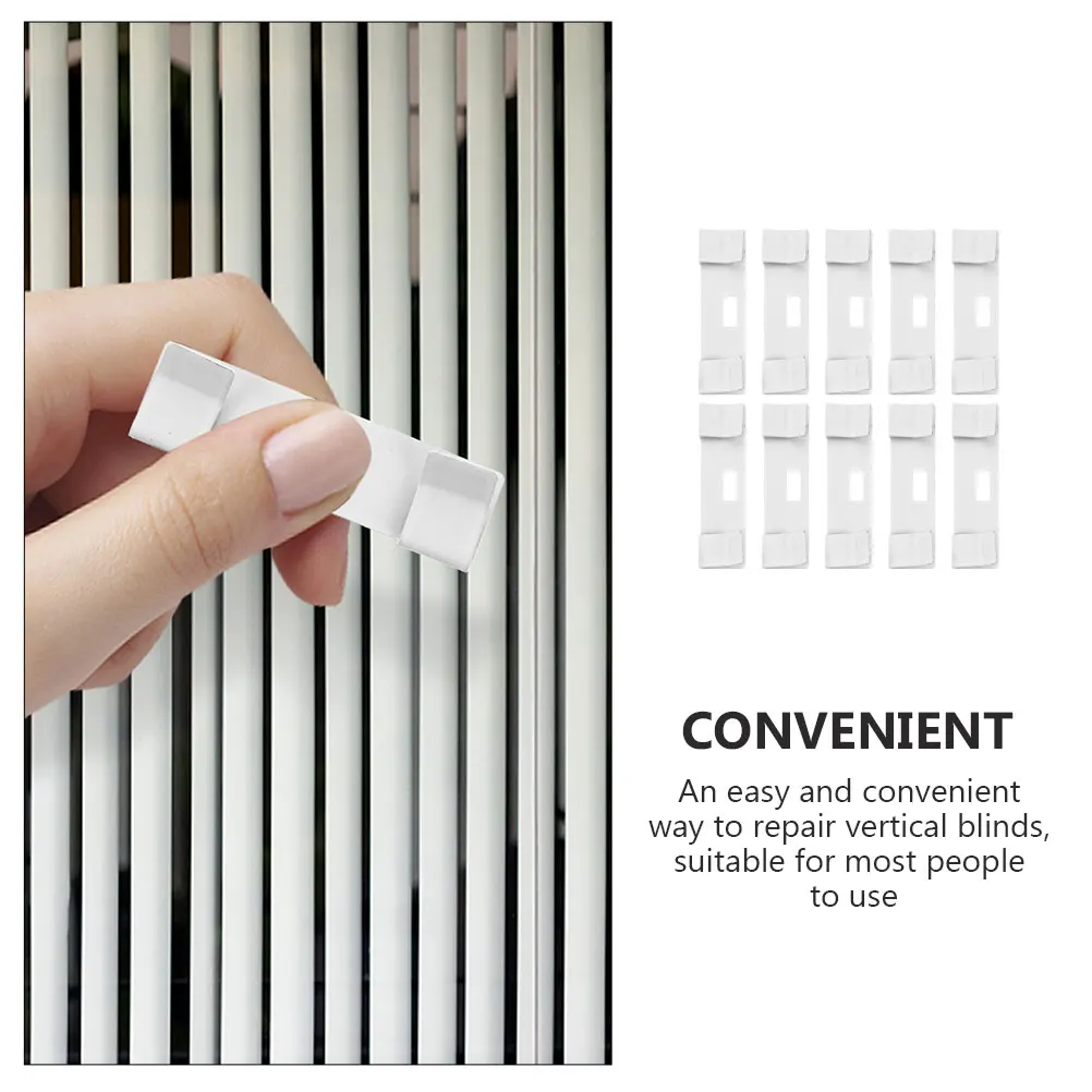

10Pcs Metal Vertical Blind Repair Vane Savers Practical Accessory for Household Vertical Blind Repair Vane Savers