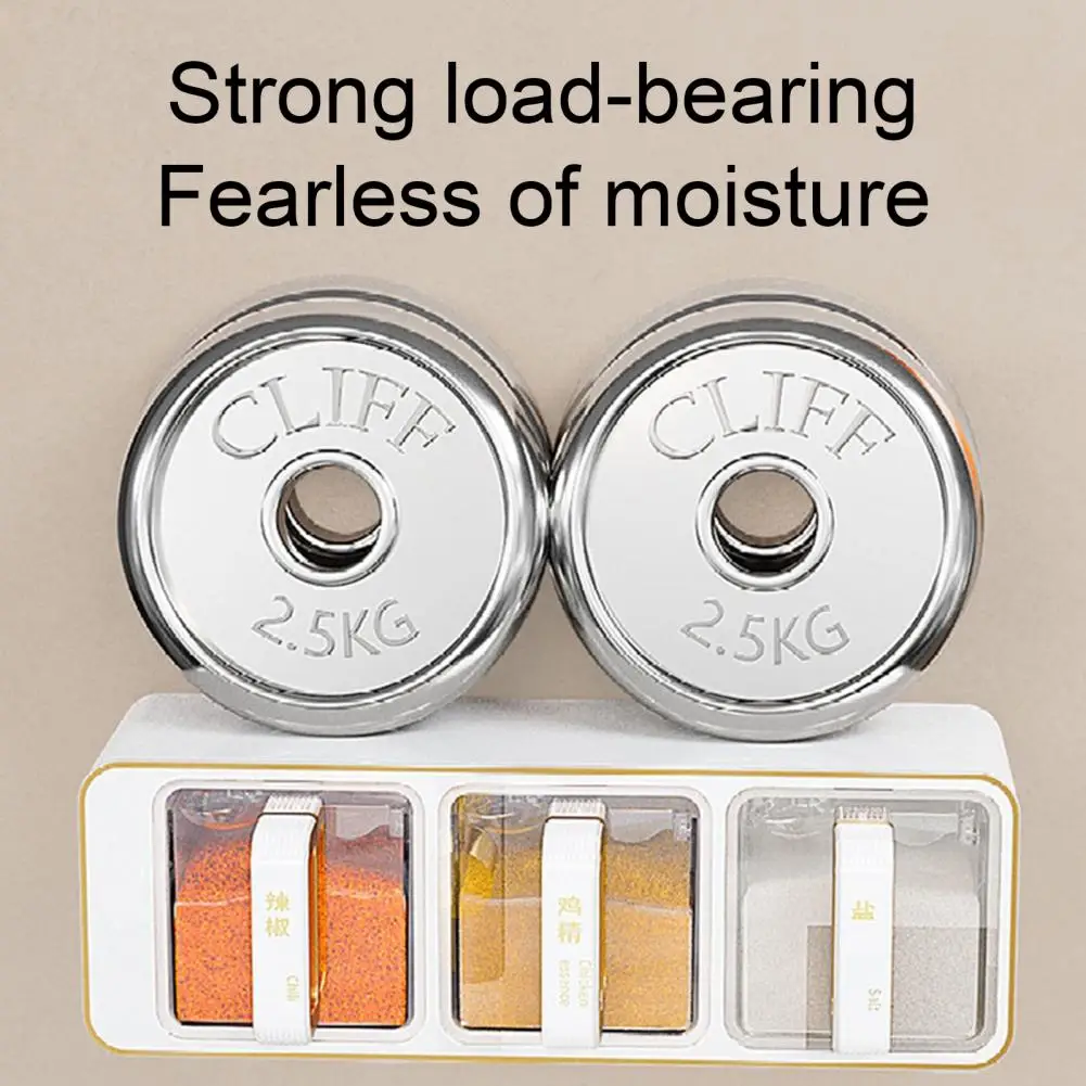 Hygienic Spice Container Seasoning Box with Moisture Seal Wall Mounted Partitioned Spice Jar Space-saving Condiment for Kitchen