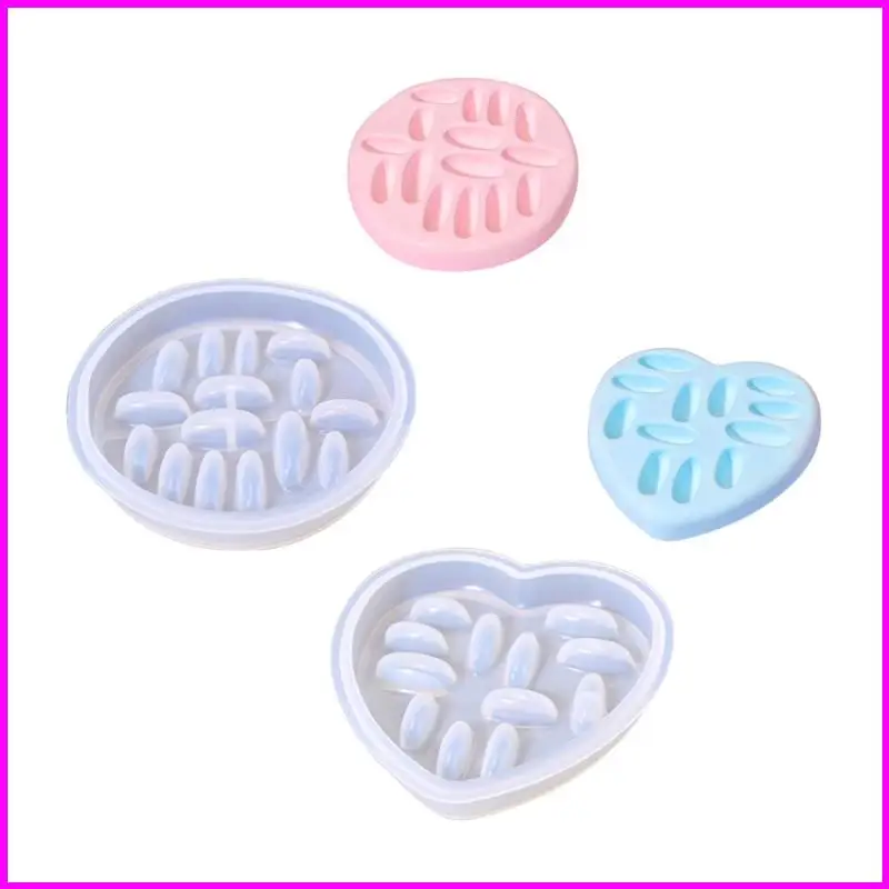 

Премиум-силиконовые держатели для дисплеев, формы для органайзеров для ювелирных изделий, круглые и в форме сердца, доступные