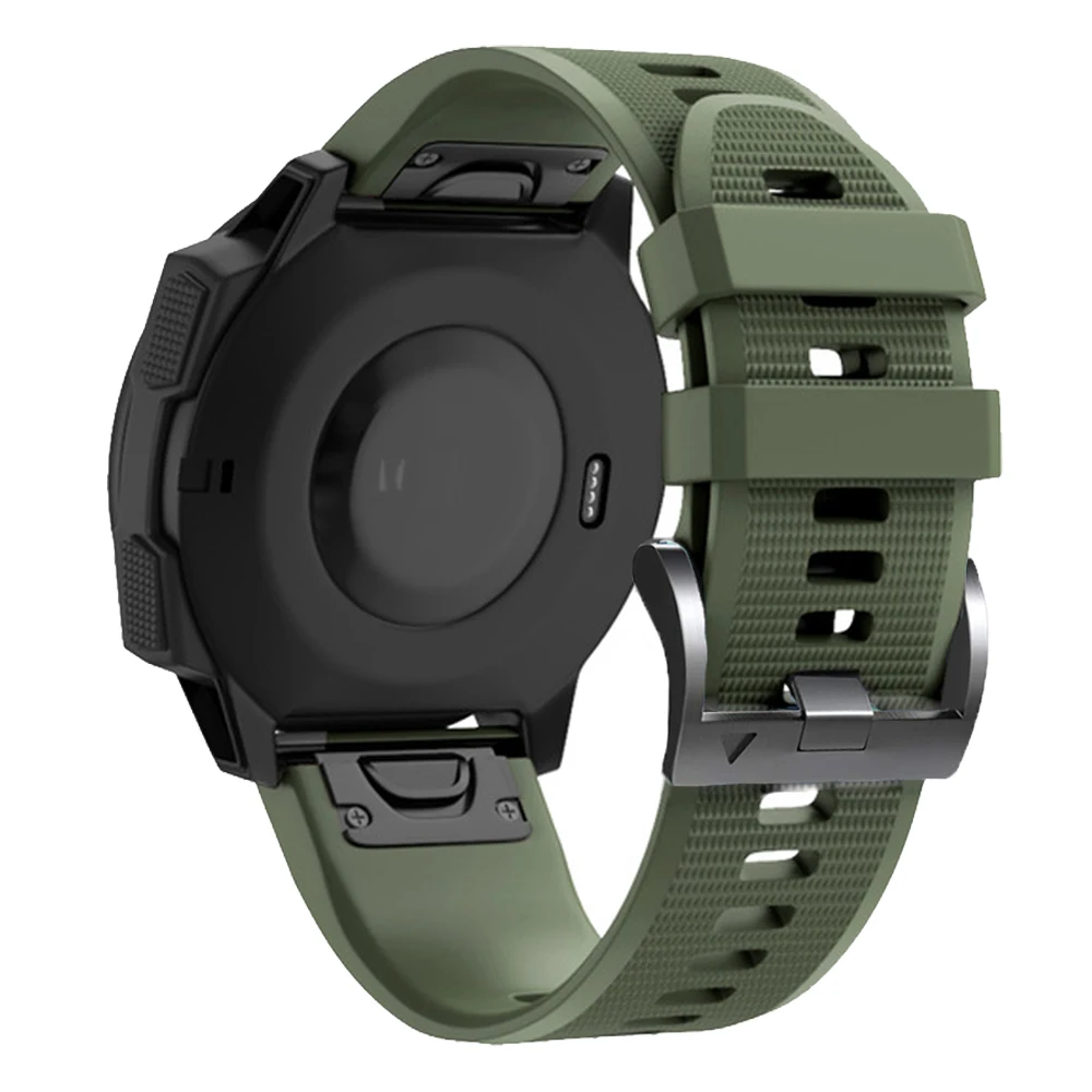 Pulseira de relógio Quickfit para Garmin Fenix, Pulseira de Silicone, Correia 6X, 6, 7, 7X Pro, 5X Plus, 3 HR, 945, Enduro, Epix Gen 2, MK1, MK2i,