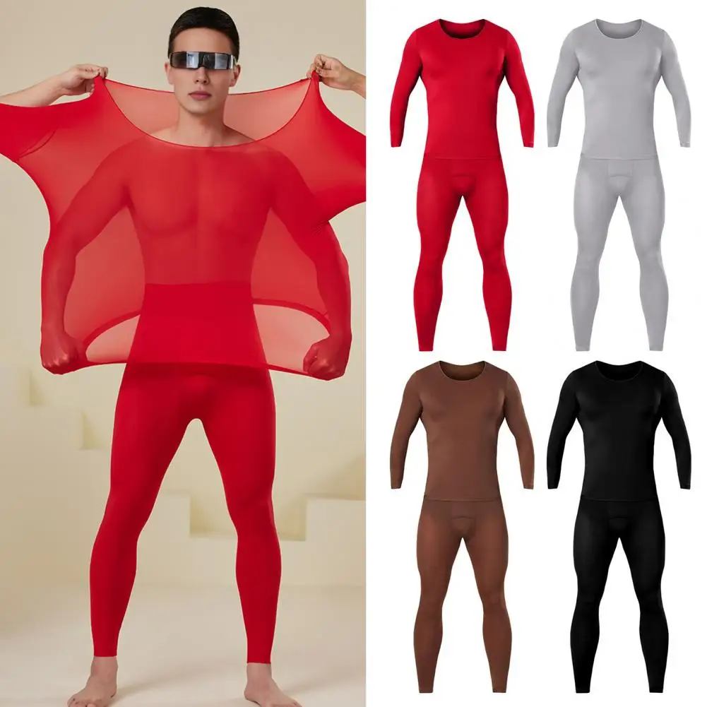 

﻿ Mens Long Johns Sets Warm Undershirts Long Sleeve Tops Pants Leggings Basic Underwear Shirts Tee Sleep Bottoms Large Size