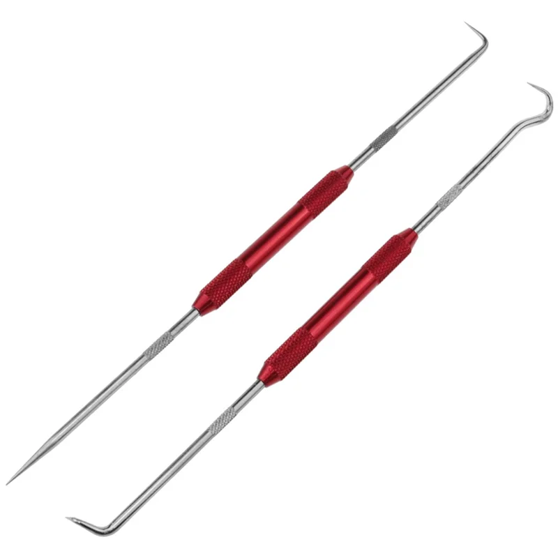 

PZHI-Double Pointed Scraper Metal Hook And Pick Set 45 Degrees 90 Degrees Pointed Mark Tool For Carpenter Mechanic