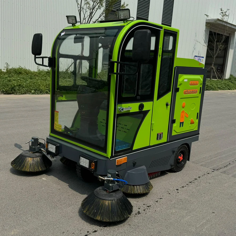 High Efficiency Street Sweeping Machine Durable Road Sweeper With Brush Cleaning System For Municipal Street Community Cleaner