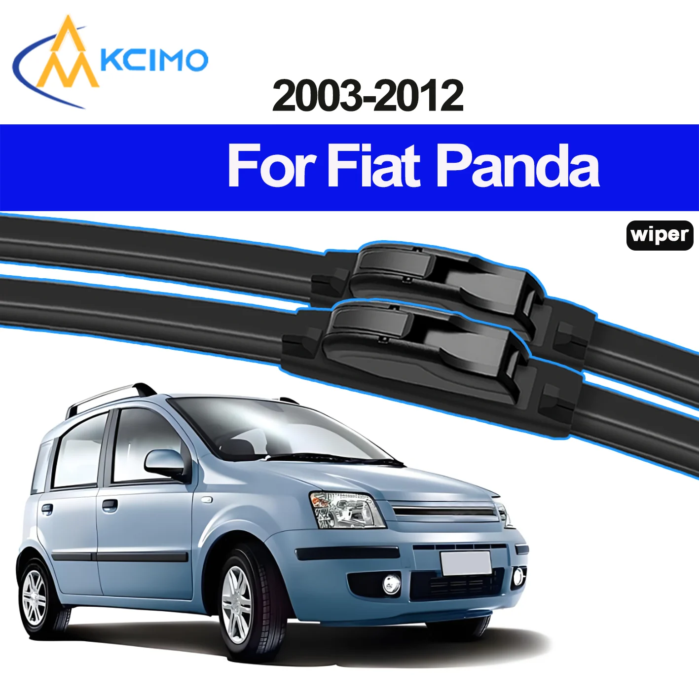 

2PCS New Front Windshield Wiper Blade for Fiat Panda 169 2003-2012 Fiat Gingo Fiat Panda Classic Front Windshield Auto Wipers