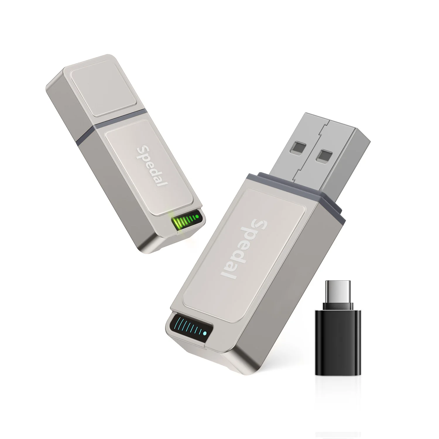 Metall-CarPlay-Adapter, Upgrade 2in1 Wireless CarPlay & Android Auto-Adapter, Plug & Play, WLAN Dual-Band 2,4G+5G, Auto Reconnect