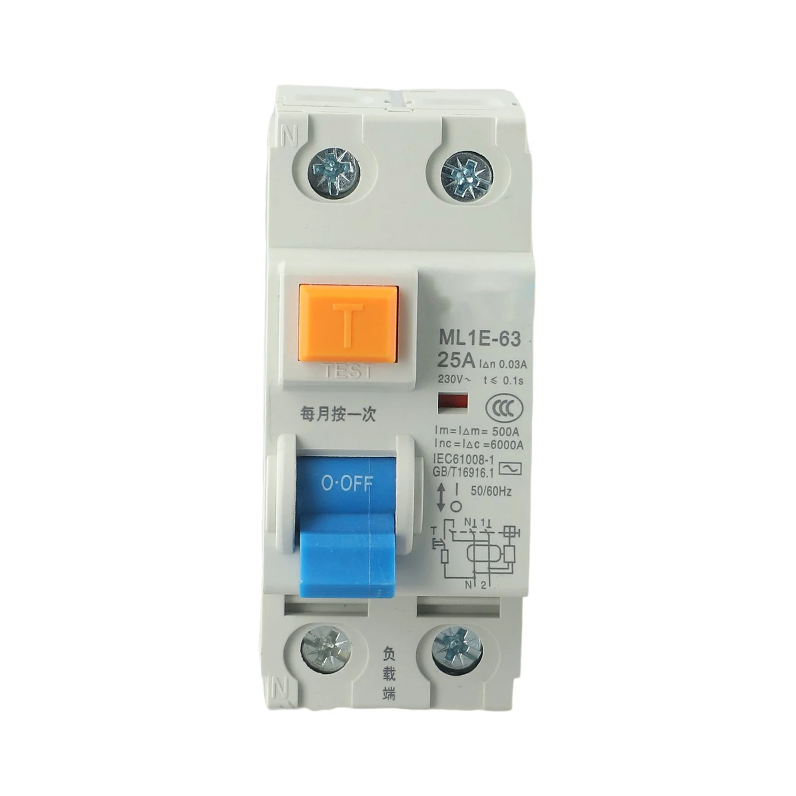 ML1E63 1P+N Air Switch with Leakage Protector Household Circuit Breaker AC 220V Suitable for Electrical Distribution in Homes