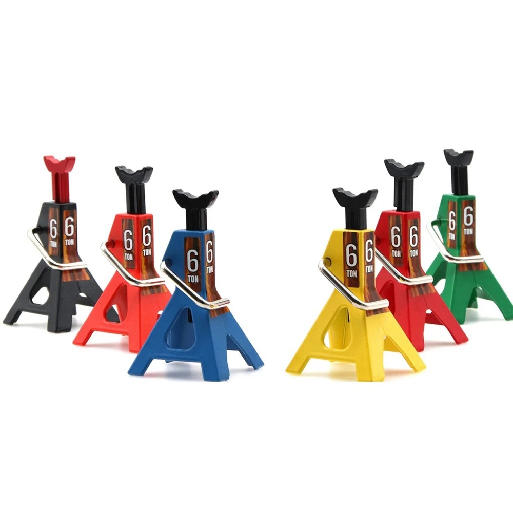 4 Uds soporte de reparación de conector de 6 toneladas de altura ajustable de Metal para 1/10 coche trepador de control remoto Axial SCX10 90046 Traxxas TRX4 TRX6 D90,1