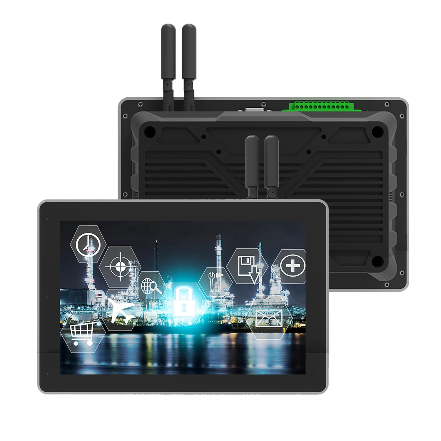 

10.1" Outdoor Sunlight Readable Anti Glare 350 - 1000 Nits High Brightness LCD Display Industrial Embedded Screen Touch