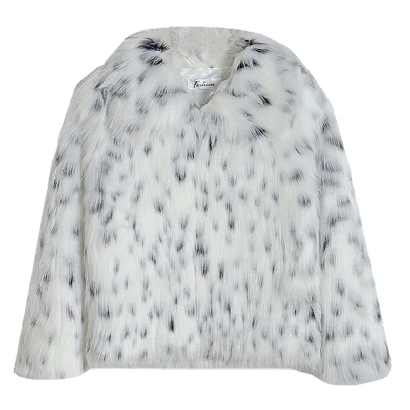 2022 autunno e inverno nuovo cappotto di pelliccia imitazione stampa leopardo maculato pelliccia di volpe femminile stile corto cappotto di peluche temperamento giovane