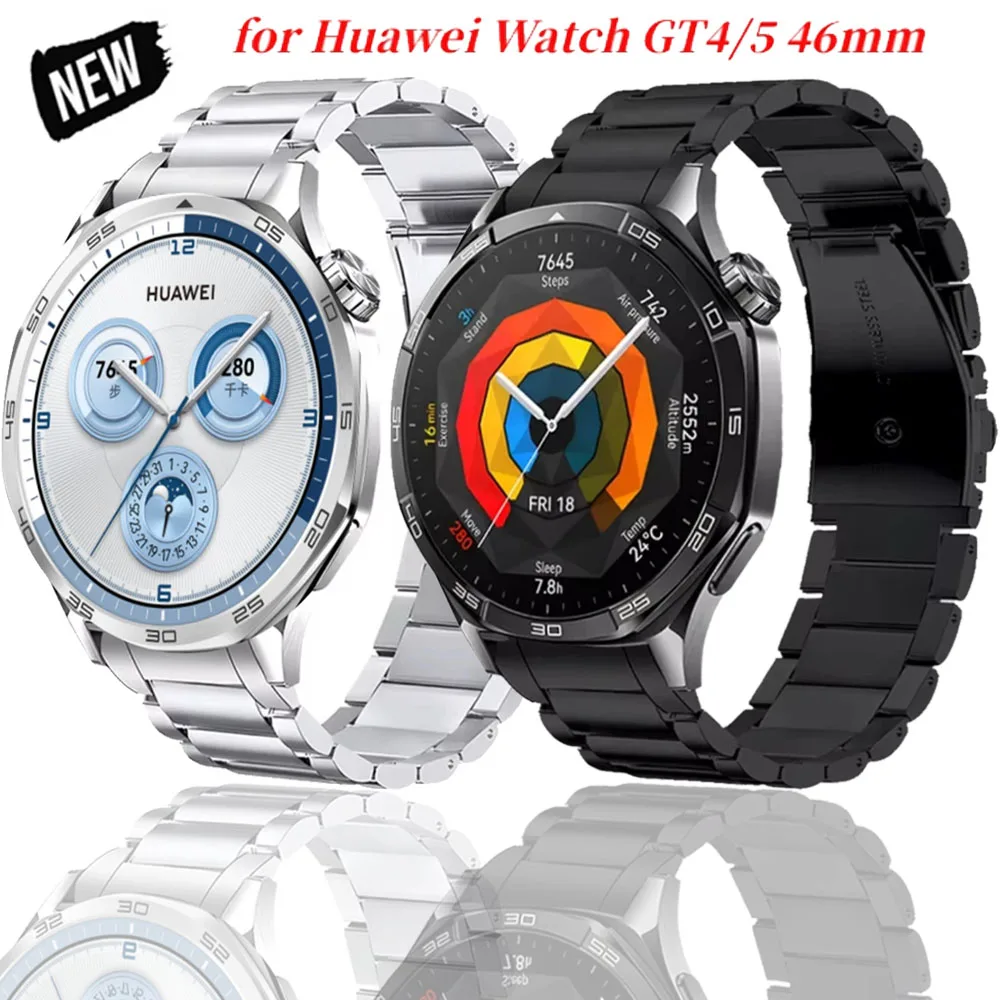 No Gaps Official Wristband For Huawei Watch GT5/4 46mm Original Replaceable Bracelet Belt For Huawei GT4 Metal Strap Accessories