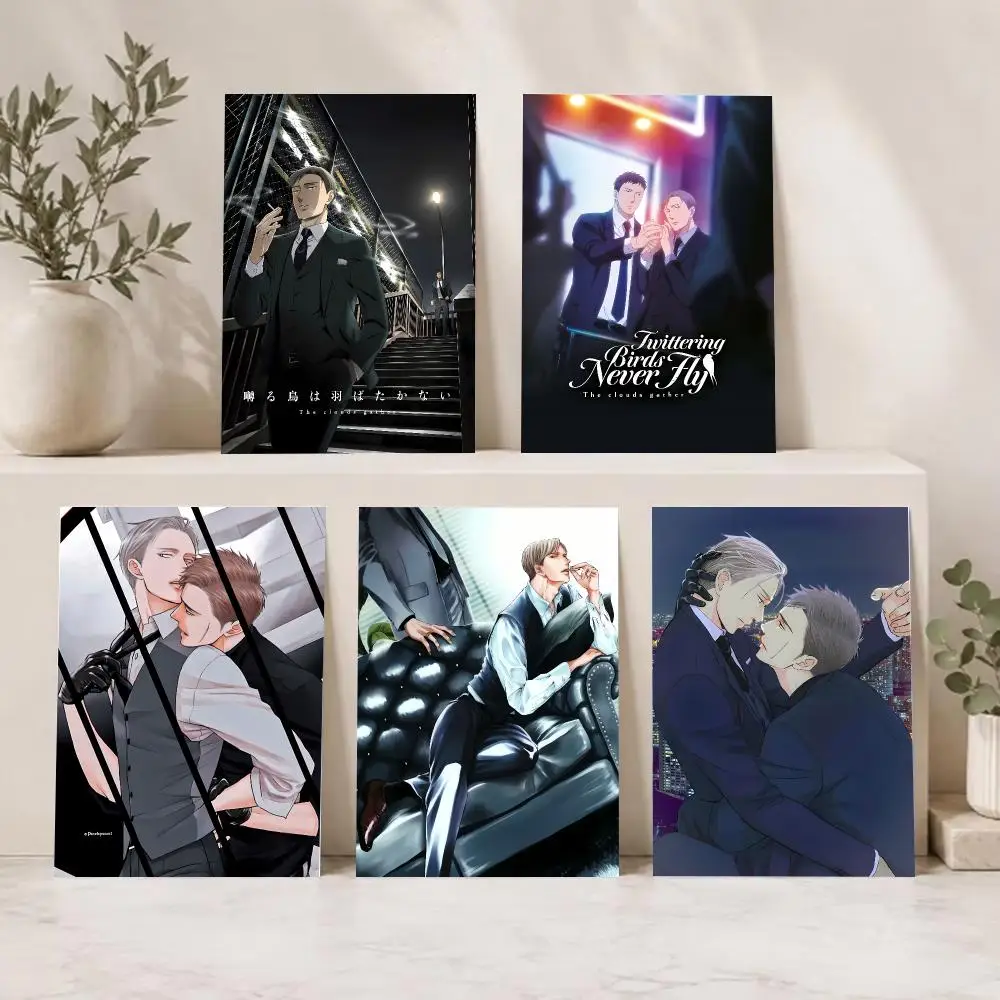 Emotional Anime Film T-Twittering Birds Never Fly Poster Indoor & Outdoor Wall Decor for Young Collectors